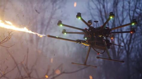 This Drone Fitted With A Flamethrower Is Now Commercially Av