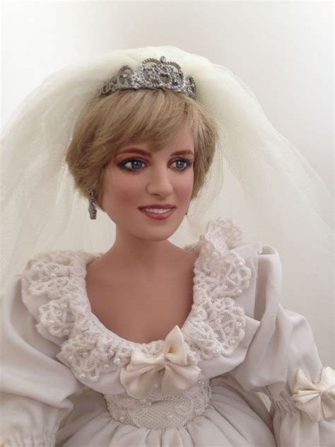 Ashton Drake Princess Diana Porcelain Wedding Doll Repainted | Princess diana wedding, Porcelain ...