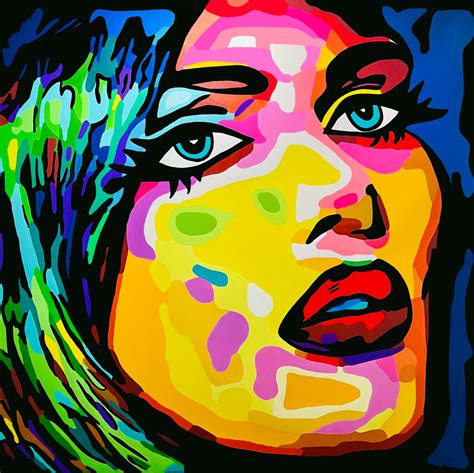 Funky Girl, Pintura por Uli Fischer | Artmajeur