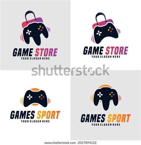 Game Store Logo Template Design Vector Stock Vector (Royalty Free ...