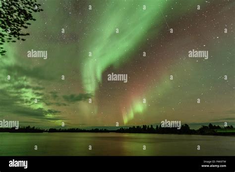 Northern Lights - Nellim, Lake Inari, Lapland, Finland Stock Photo - Alamy