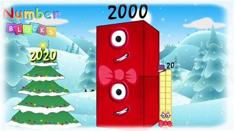 Numberblocks 20, 200, 2000 Wish you a Happy New Year - YouTube