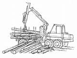 Logging Equipment Coloring Pages sketch template