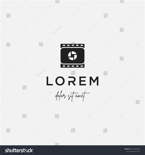 Movie Camera Logo Design Vector Illustration Stock Vector (Royalty Free ...