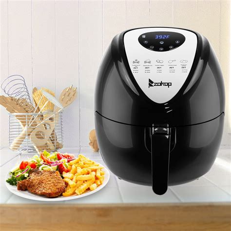 1800W Extra Large Deep Air Fryer LCD Display Temperature Control 6.8Qt 7 Presets - Walmart.com ...