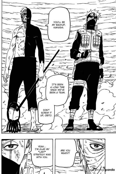 Kakashi Vs Obito Manga Panel