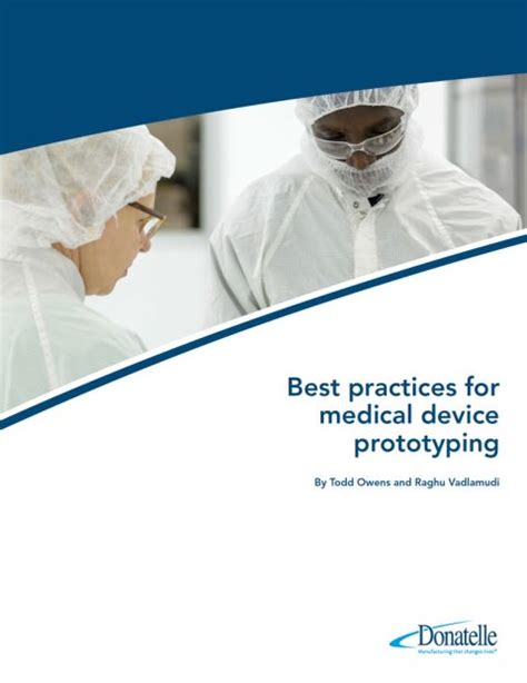 Best practices for medical device prototyping - Donatelle