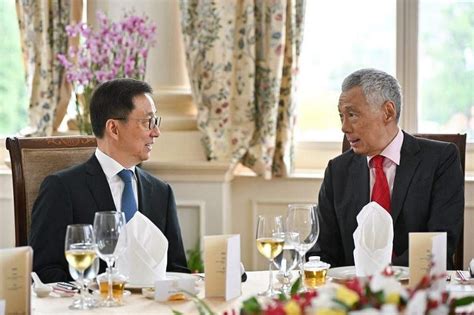 China V-P Han Zheng calls on President Tharman, PM Lee during visit to ...