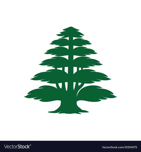 Cedar tree icon Royalty Free Vector Image - VectorStock