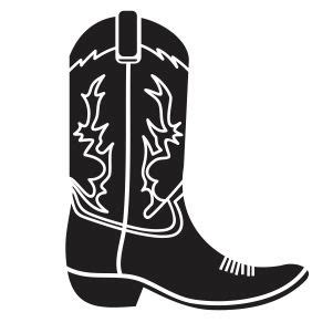 Cowboy Boot vector file | Black cowboy boots, Boots, Black cowboy