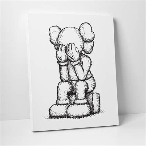 16x20 Gallery Art Canvas: Kaws Medicom Companion Passing - Etsy in 2022 | Kaws painting, Canvas ...