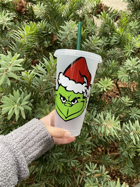 Grinch Starbucks Cold Cup Starbucks Cold Cup Personalized | Etsy