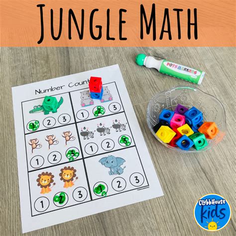 5 Jungle Math Activities To Explore In A Preschool Classroom - ClubbhouseKids