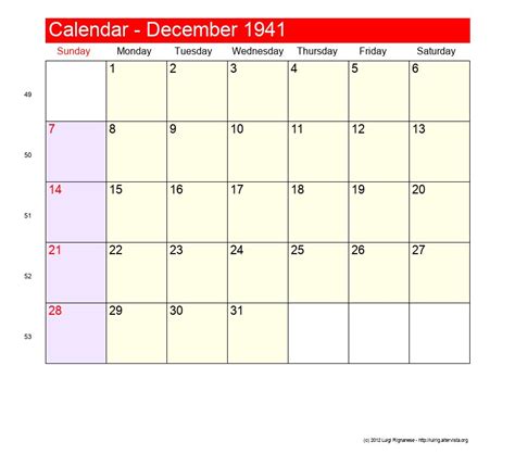 December 1941 - Roman Catholic Saints Calendar