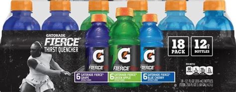 Gatorade Fierce Variety Pack Sports Drink 18 ct; 12 fl oz | Shipt