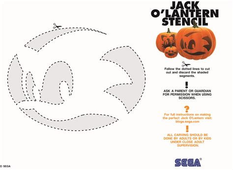 SEGA Halloween - Sonic the Hedgehog | Pumpkin carving templates, Pumpkin carving template ...