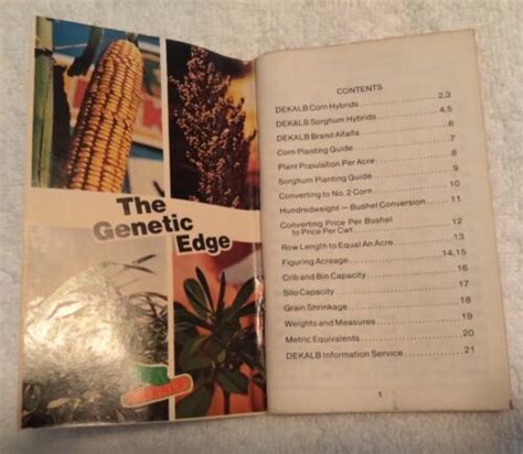 Vintage Dekalb Seed Information Advertising Notebook 1978 64 Pages | #4643007735