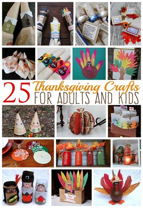 25 Thanksgiving Crafts for Adults and Kids - Crafts by Amanda