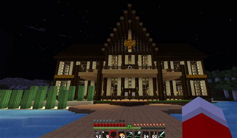 My friend's survival vanilla house with BDcraft texture pack : r/Minecraft