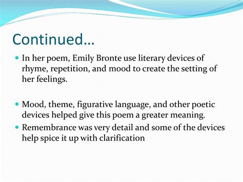 PPT - Remembrance Emily Bronte PowerPoint Presentation, free download - ID:2850583