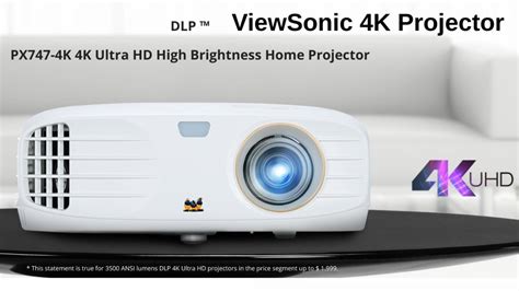 Viewsonic 4K DLP Projector for Home Theater Day and Night - YouTube