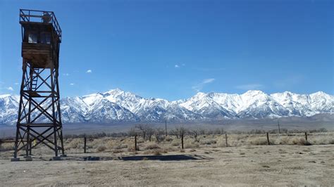 Reconstructed guard tower at Manzanar WWII Japanese Internment Camp | Pics4Learning