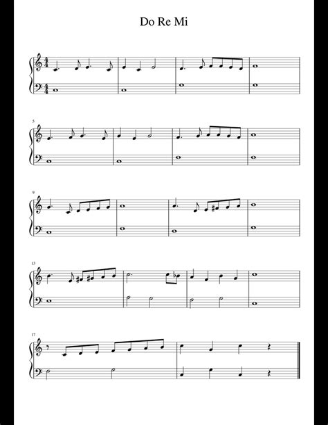 Do Re Mi sheet music for Piano download free in PDF or MIDI