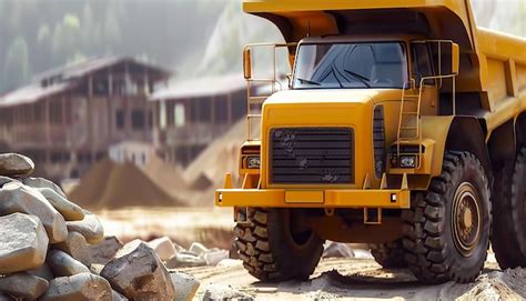 Premium Photo | Front Dumper Truck on Site