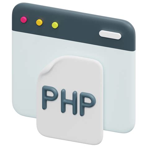 php 3d render icon illustration 13368316 PNG