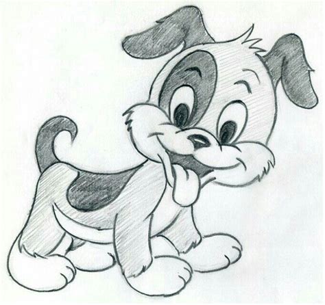 Süßer kleiner Hund | Easy cartoon drawings, Drawings, Animal drawings