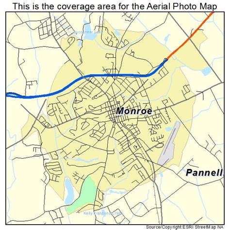 Aerial Photography Map of Monroe, GA Georgia