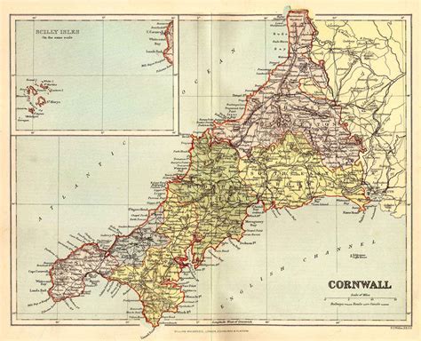 Cornish Districts | Cornwall map, Cornwall, Cornwall england