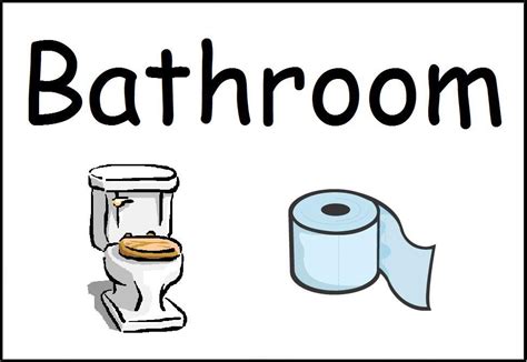 Sign Language for Bathroom | Printable bathroom signs, Bathroom signs, Bathroom printables