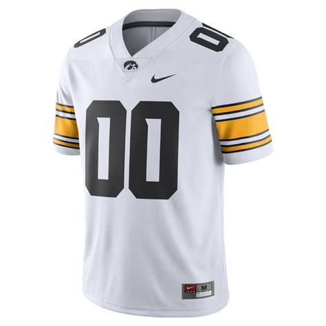 Iowa Hawkeyes Custom Nike Football Jersey - White