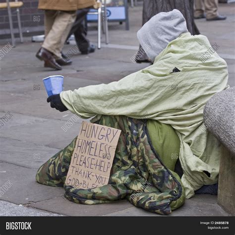 Homeless Man Sign Image & Photo (Free Trial) | Bigstock