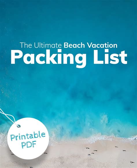 The Ultimate Beach Vacation Packing List & Printable Checklist | Beach.com