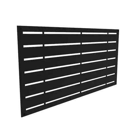 Freedom 1-in x 48-in x 2-ft Boardwalk Black Vinyl Decorative Screen Panel in the Lattice ...