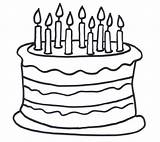 Coloring Pages Birthday cake Printable For Kids & Adults Free To  sketch template