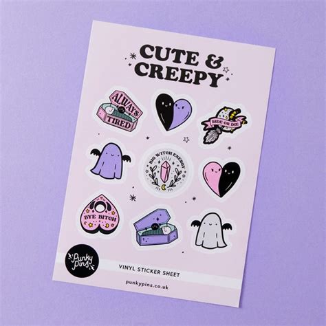 Creepy Stickers - Etsy