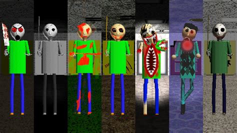 Everyone is Baldi's 7 Horror Mods - ALL PERFECT! #1 - YouTube