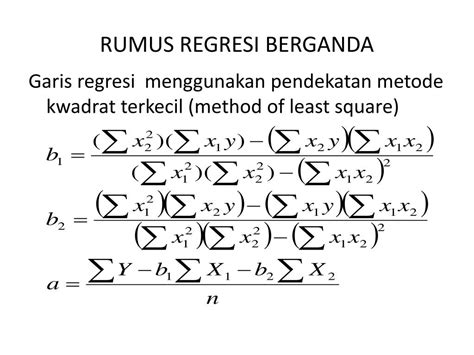 Persamaan Regresi