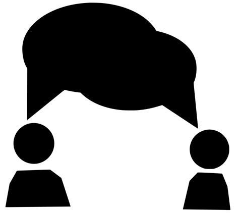 SVG > Menschen sich unterhalten Diskussion Dialog - Kostenloses SVG-Bild & Symbol. | SVG Silh