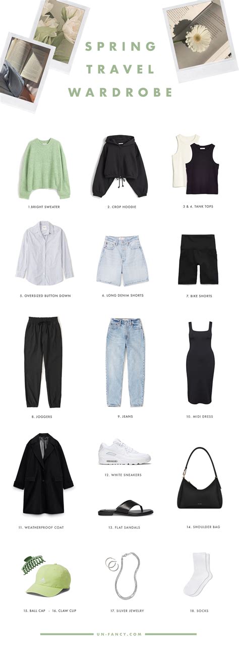 spring travel wardrobe: what to pack for a week