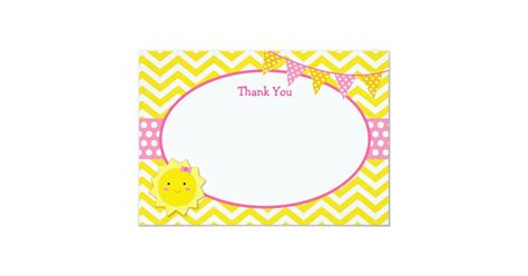 Sunshine Birthday Thank You Cards | Zazzle