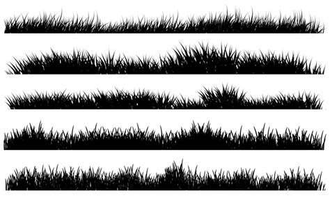 grass black and white, grass drawing 7460403 Vector Art at Vecteezy