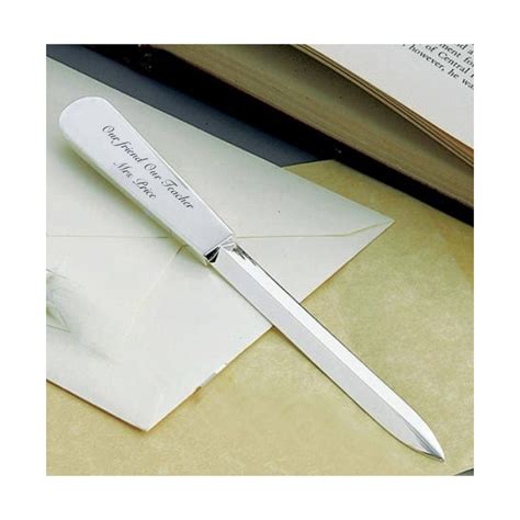 Personalized Silver Letter Opener, Engraved Letter Opener, Monogramed Letter Opener, Letter ...