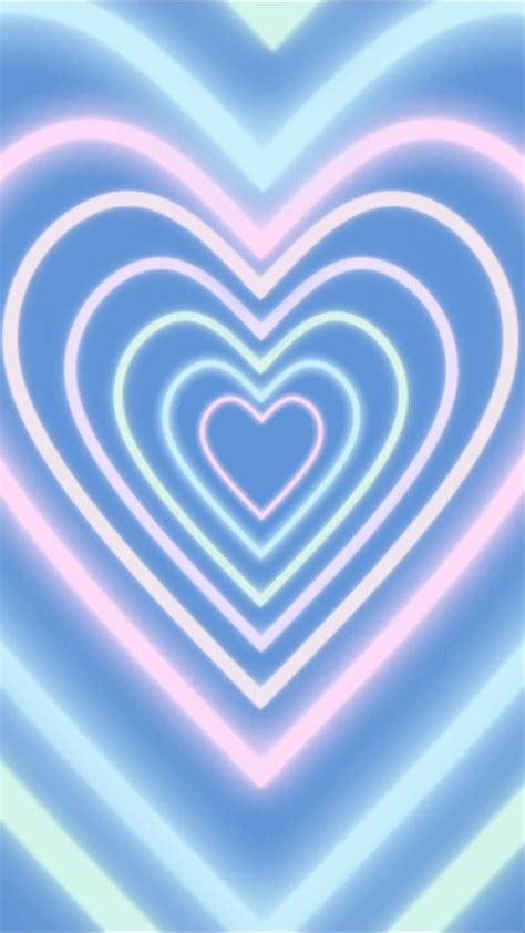 a blue and pink heart shaped background