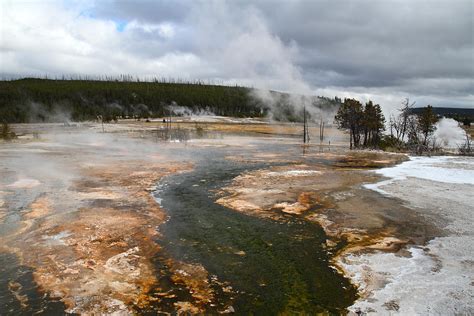 Hot springs and Geysers in Yellowstone Photograph by Pierre Leclerc Photography - Fine Art America