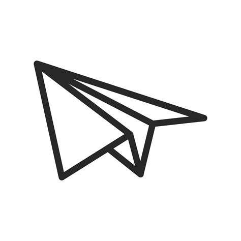 Paper airplane icon vector design 14886778 Vector Art at Vecteezy