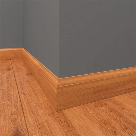 Colonial 2-3/4-in x 8-ft Red Oak Stained Baseboard Moulding (Actual: 2. ...